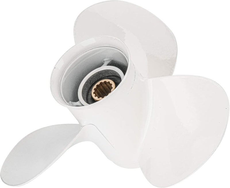 VQPROPs Outboard Propeller Aluminum Boat Outboard Propeller fit Yamaha Engines 25/30/40/50/55/60HP,3-1/2" Gearcase Engines 13 Spline Tooth,RH - Image 5